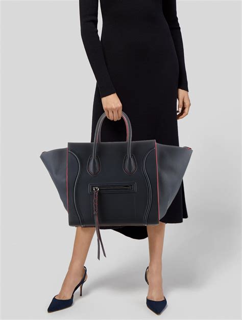 celine luggage phantom square bag|Celine large phantom luggage tote.